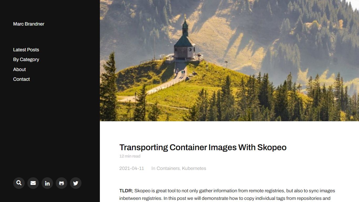 Transporting Container Images With Skopeo – Marc Brandner